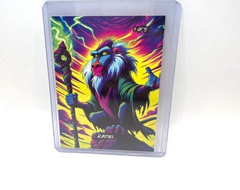 Rafiki set of 2 Custom Art Cards 1 of 5 & 3 of 5
