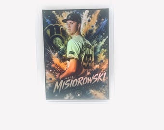 Jacob Misiorowski  Color Blast Custom  Art Card Refractor