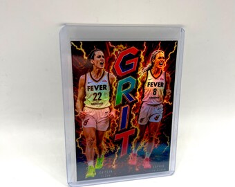 Caitlin ClarkSophie Cunningham Grit Refractor Custom Art Card