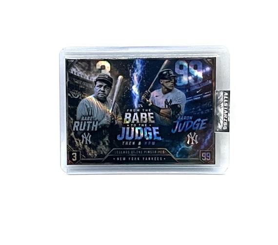 Babe Ruth Aaron Judge Now & Then Custom Art Card