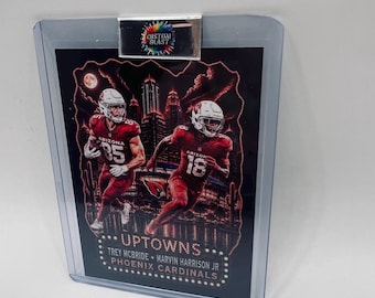 Uptown Trey McBride & Marvin Harrison Jr Custom Art Card