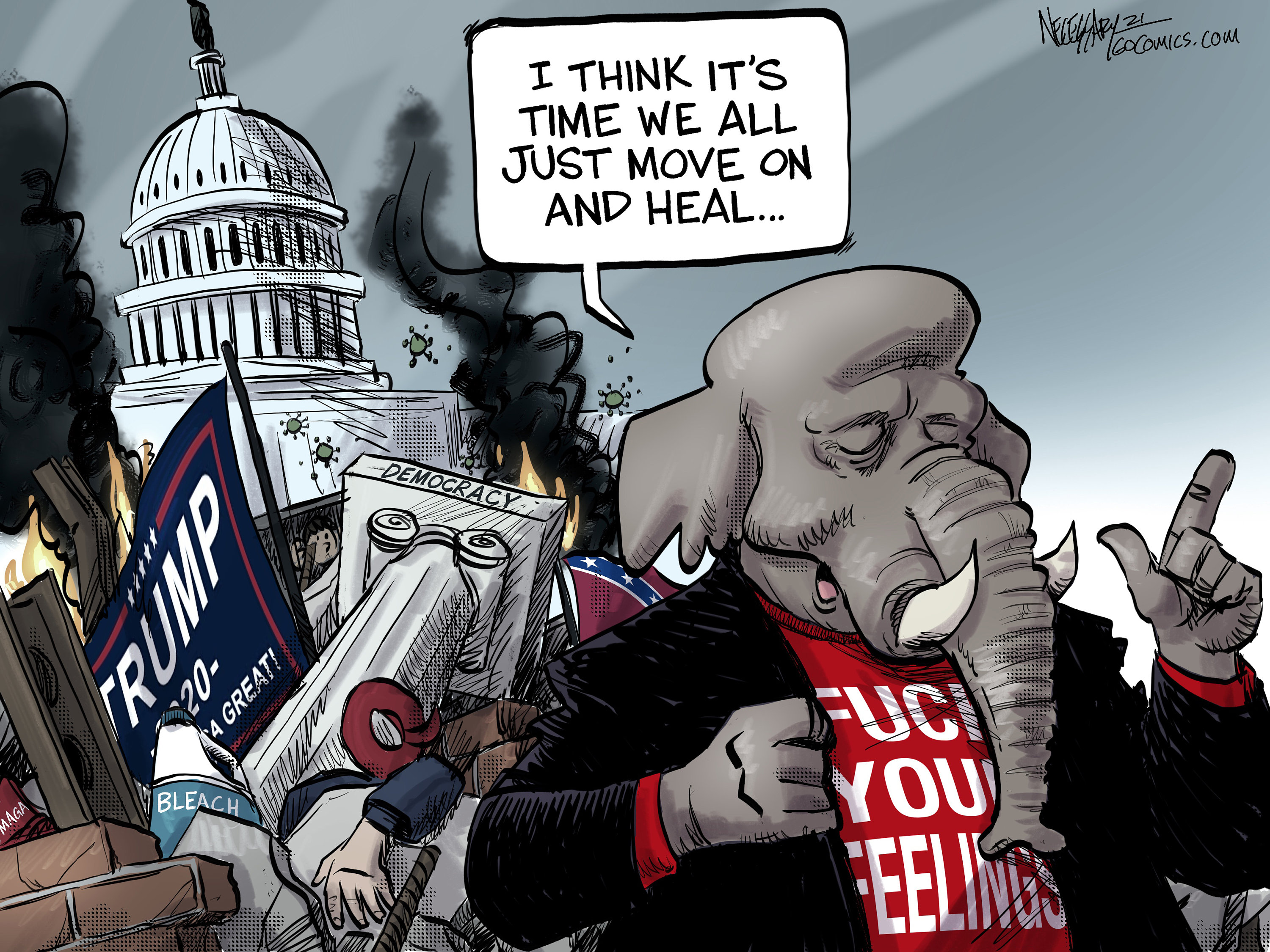 Time to Move on and Heal Political Cartoon Satire - Etsy Time to Move on and Heal Political Cartoon Satire - Etsy