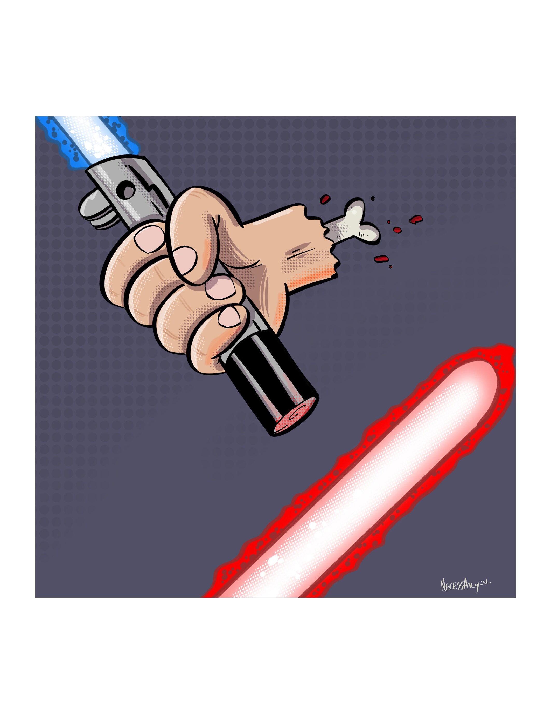 Miłość ojca — fanowska kreskówka Star Wars z mieczem świetlnym