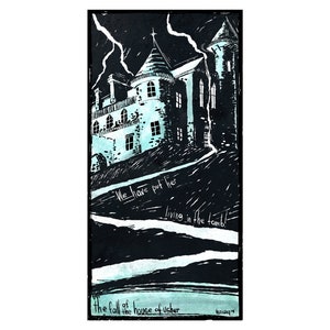 Der Untergang des Hauses Usher — Illustration von Edgar Allen Poe