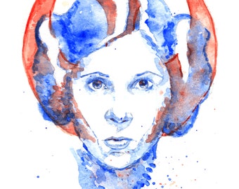Rebel — Księżniczka Leia, fan art Gwiezdnych Wojen z ruchu oporu