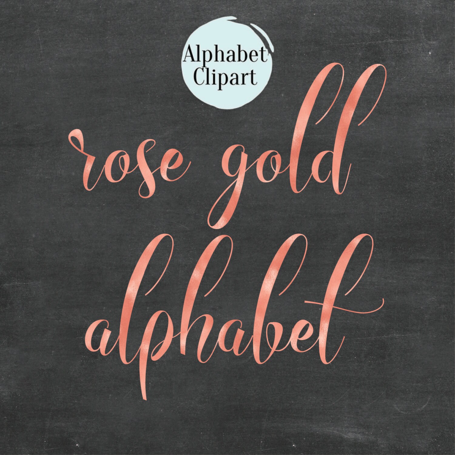 BUY 2 GET 1 FREE, Rose Gold Alphabet Clip Art, Rose Gold Foil Letters ...