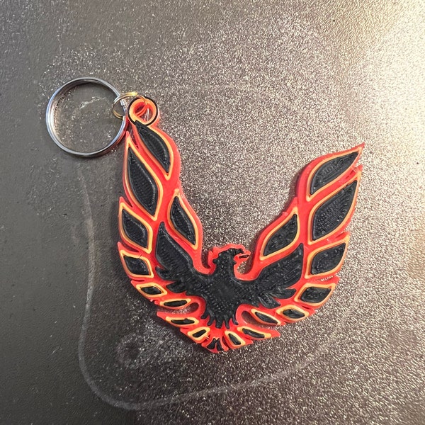 Pontiac Trans Am Firebird Keychain (3D Printed)