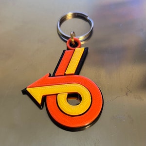 TURBO 6 KEYCHAIN (3D PRINTED)