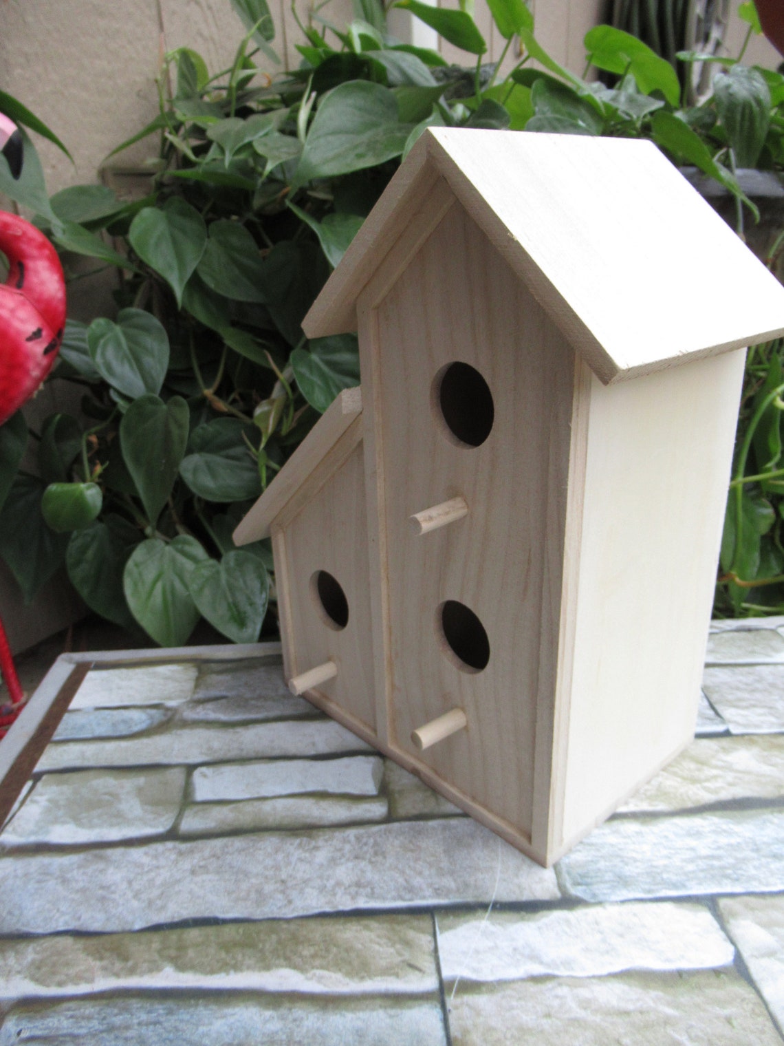 Bird House Wood Birdhouse Unfinished Wooden Birdhouse Etsy