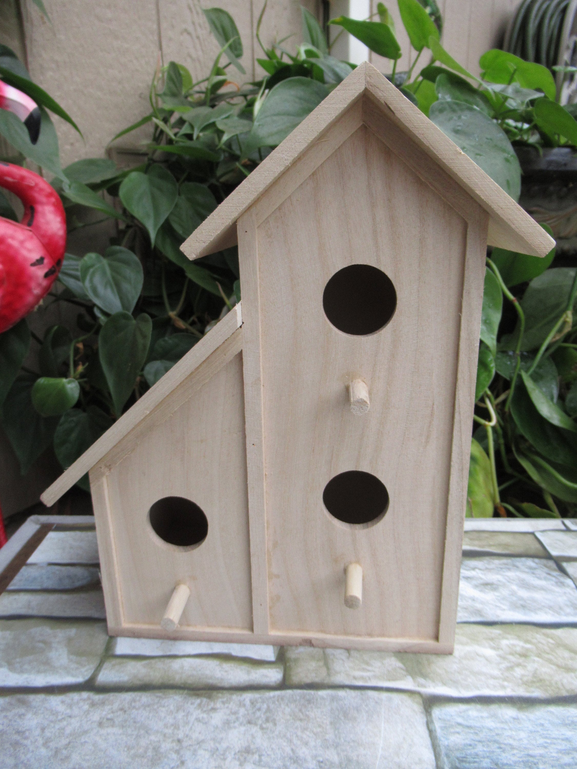 Bird House Wood Birdhouse Unfinished Wooden Birdhouse Etsy