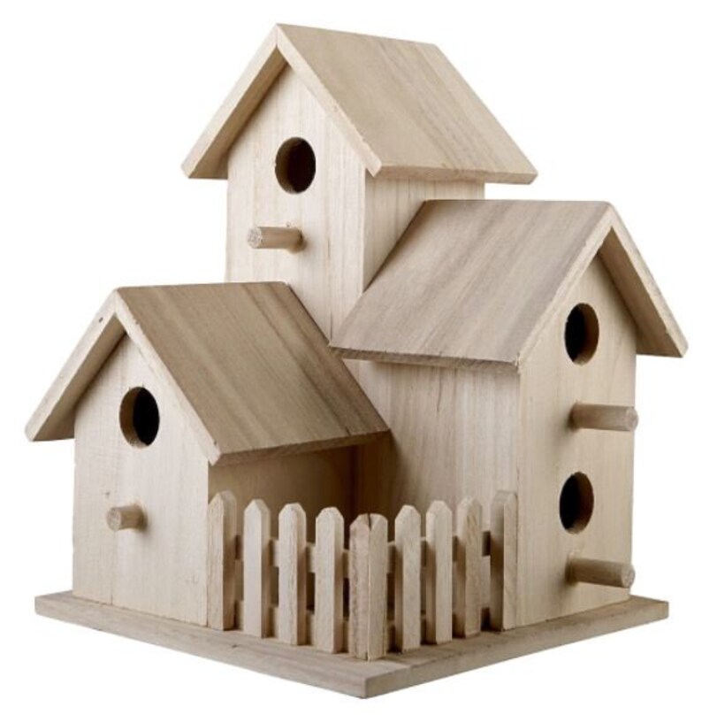 Bird House Wood Birdhouse Unfinished Birdhouse Unfinished Etsy