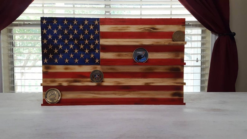 Thin green line flag/ Military/ Border Patrol challenge coin holder image 8
