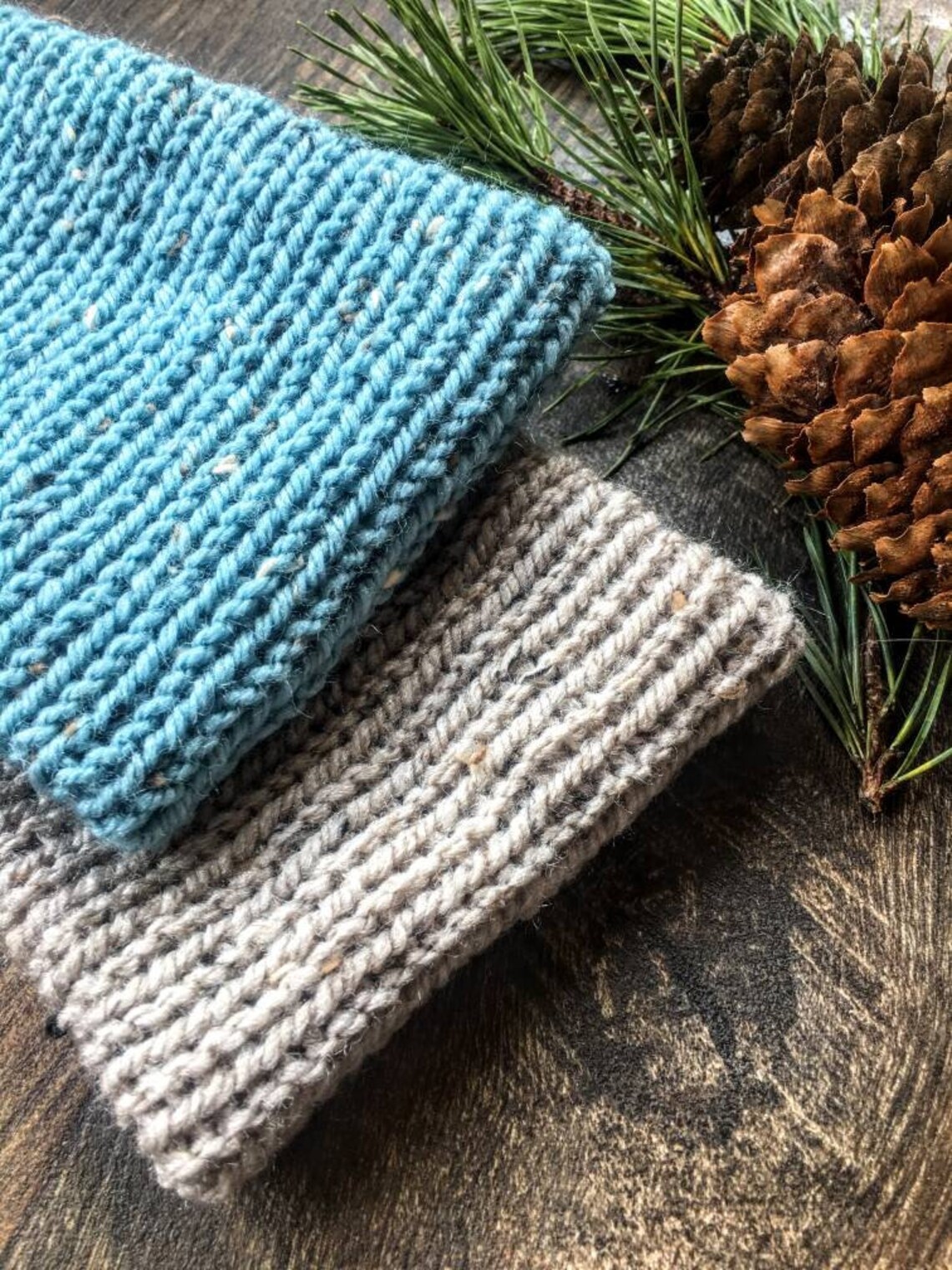 Tweed Knitted Headband Knitted Headband Hygge Headband Cosy Etsy