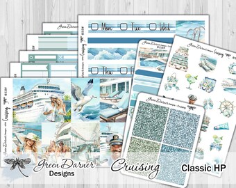 Happy Planner, CRUISING, weekly planner sticker kit, journaling, decorative planning, scrapbooking, spring, summer, holiday travel, vacation