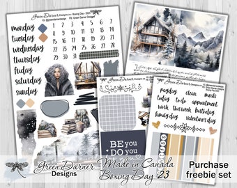 BOXING DAY 2023 sale purchasable sale freebie - seasonal winter, snow, cozy, journaling