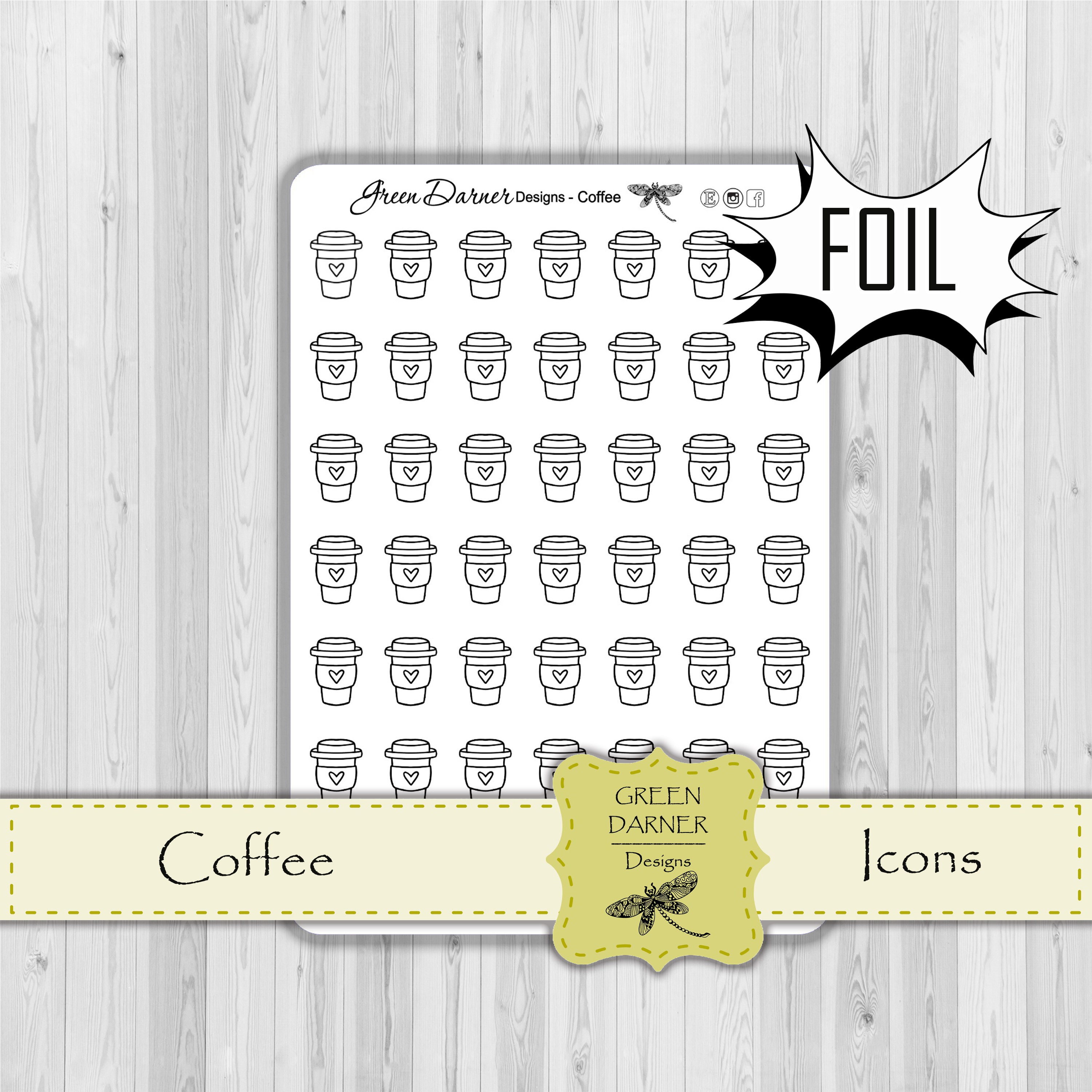chores NAIL POLISH habit tracker functional spa FOIL icon planner stickers