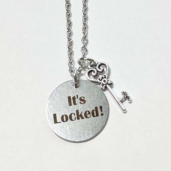 Nancy Drew Its Locked Necklace, Magnifying Glass Necklace, Nancy Drew PC Game Necklace