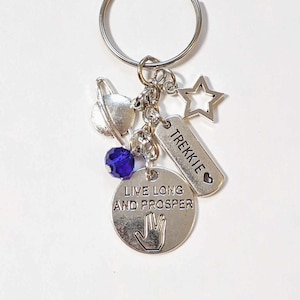 Trekkie Inspired Keychain, Fandom Keychain, Charmed Keychain, Purse Charms, Backpack Charms