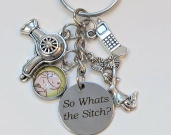 Kim Possible Inspired Keychain, Disney Channel Inspired Keychain, Disney Keychain, Fandom Keychain, Charmed Keychain