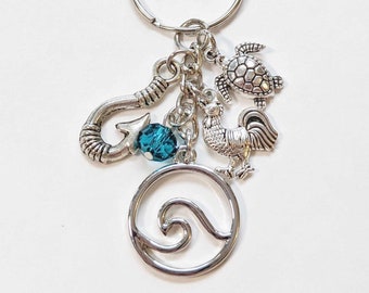 Moana Inspired Keychain, Disney Keychain, Fandom Keychain, Charmed Keychain, Purse Charms, Backpack Charms