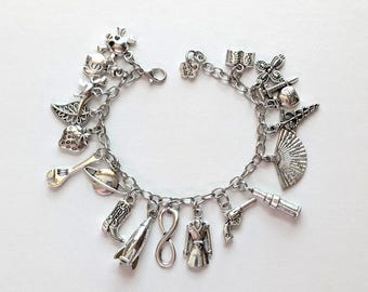 Space Cowboys Inspired Charm Bracelet, Serenity Inspired Charm Bracelet, Firefly Inspired Charm Bracelet