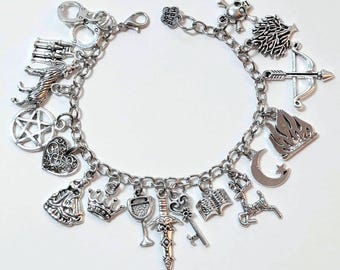 TOG Inspired Charm Bracelet, TOG Jewelry, Book Jewelry