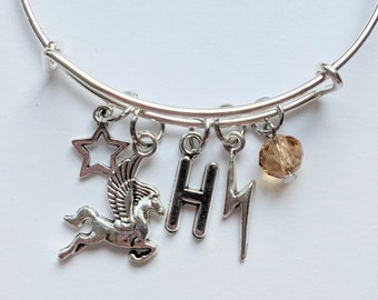 Hercules Inspired Charm Bracelet, Disney Hercules Movie Jewelry, Greek Mythology