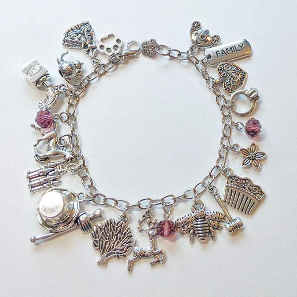 Kate Sharma Bridgerton Inspired Charm Bracelet, Bridgerton Inspired Charm Bracelet