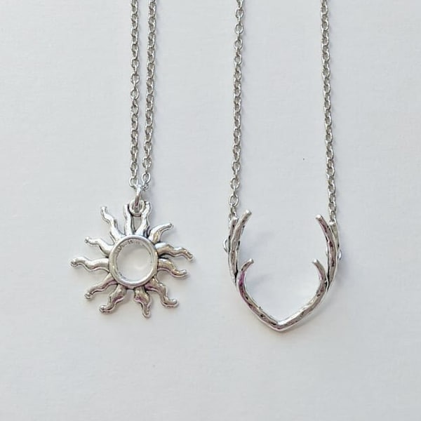 Bone Sun Necklace Etsy