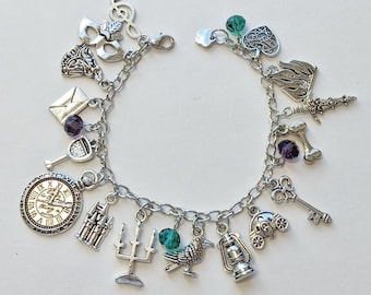 Haunted Mansion Inspired Charm Bracelet, Disney Inspired Charm Bracelet, Disney Halloween Charm Bracelet