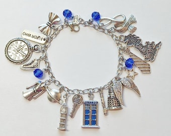 Doctor Who Inspired Charm Bracelet, The Doctor Inspired Charm Bracelet