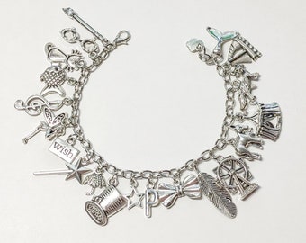 Pinnochio Inspired Charm Bracelet, Disney Charm Bracelet