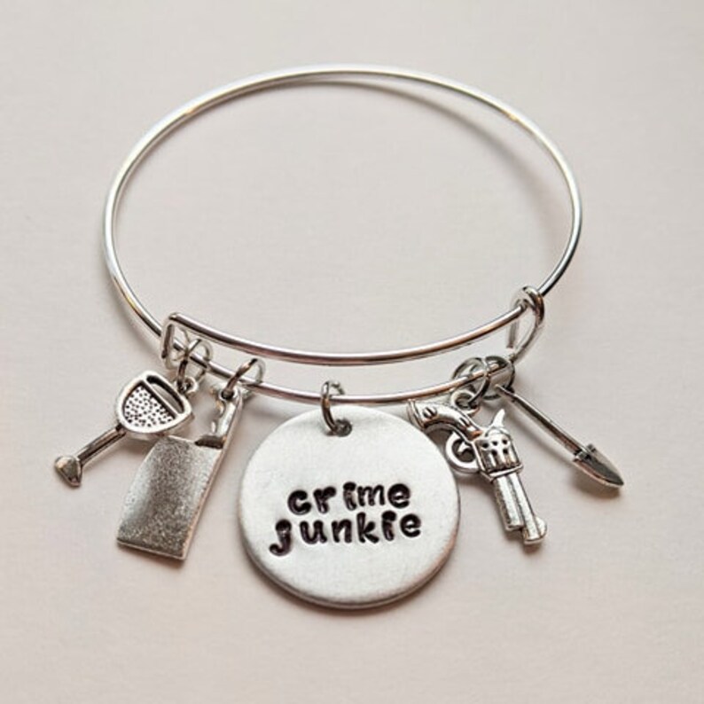 Crime Junkie Jewelry Crime Junkie Bangle Bracelet True Crime Etsy
