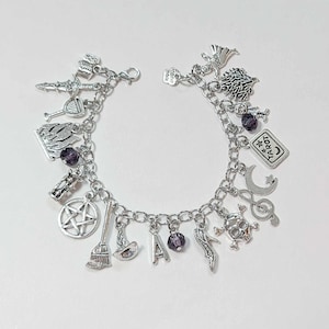 Agatha Inspired Charm Bracelet, Witch Inspired Charm Bracelet