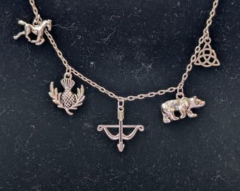 Merida Inspired Charms Necklace