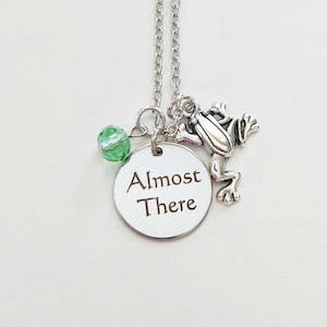 Tiana Inspired Necklace, Princess Necklace, Charm Necklace, Disc Necklace, Almost There Necklace