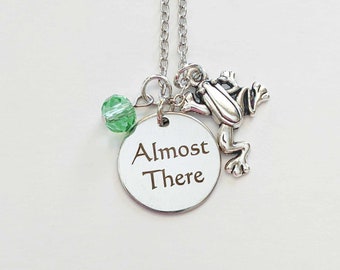 Tiana Inspired Necklace, Princess Necklace, Charm Necklace, Disc Necklace, Almost There Necklace