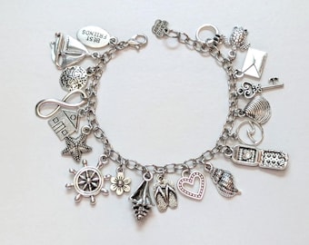 Summer I Turned Pretty Inspired Charm Bracelet, Book Inspired Jewelry