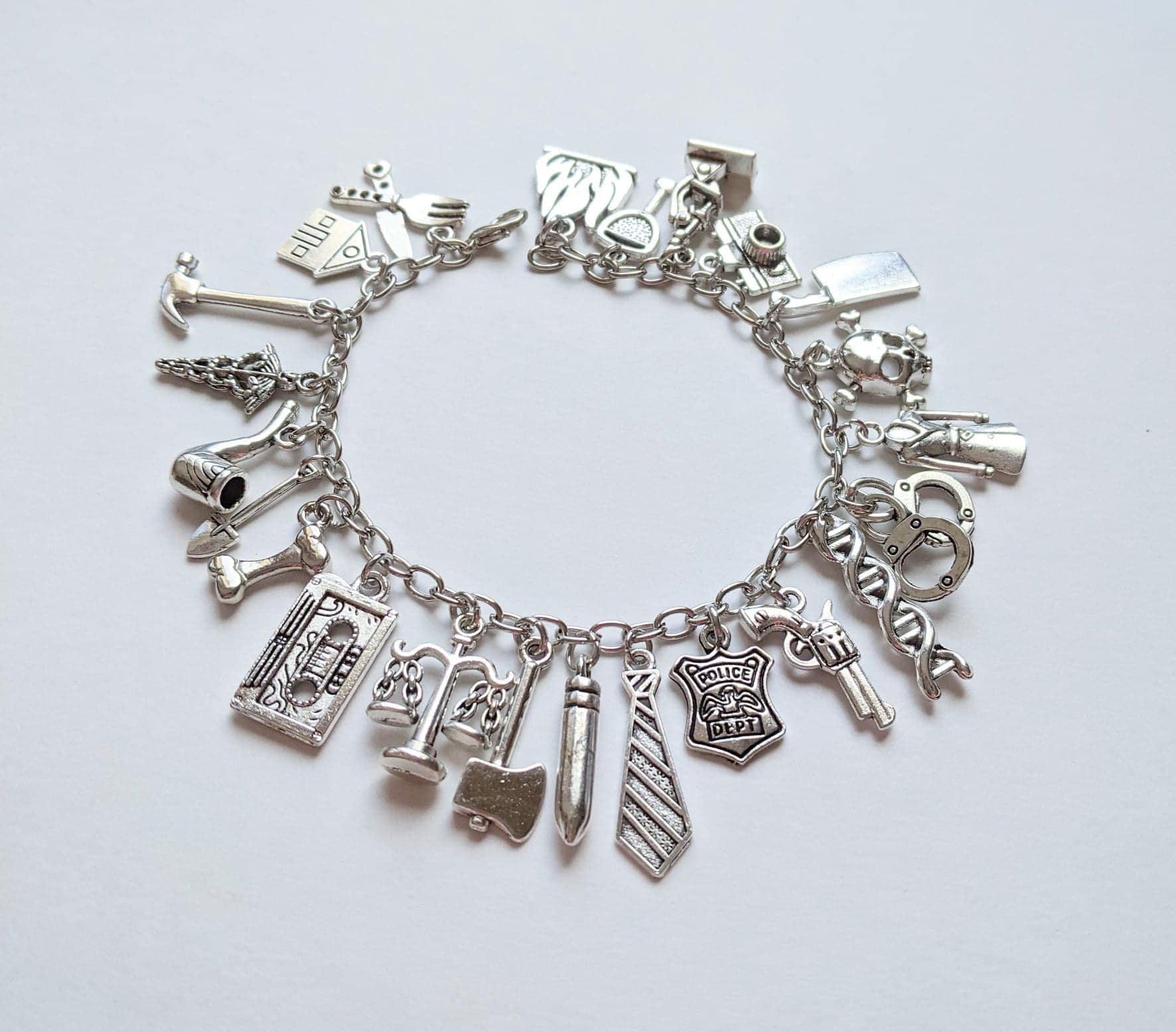 BBC Sherlock Inspired Charm Bracelet