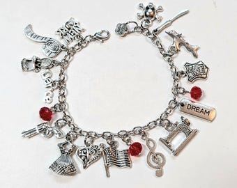 West Side Inspired Charm Bracelet, Musical Theatre Charm Bracelet