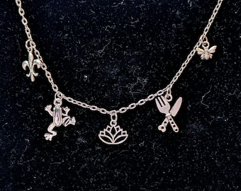 Frog Princess Inspired Charms Necklace