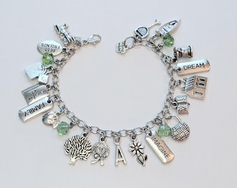 Anne of Green Gables Inspired Charm Bracelet
