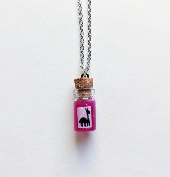 Kuzco Poison Necklace, Kuzco Inspired Jewelry, Llama Potion