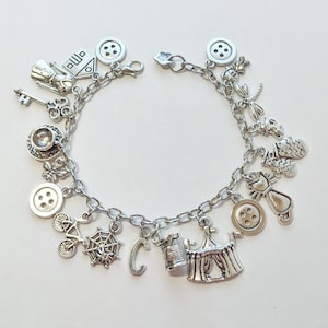 Coraline Inspired Charm Bracelet