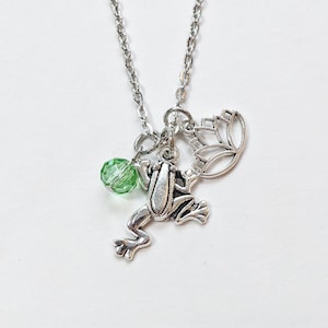 Frog Princess Inspired Necklaces, Tiana Necklaces, Princess Necklaces, Charmed Necklaces