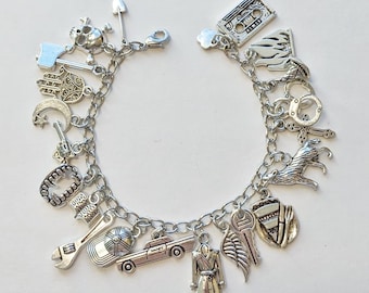 Supernatural Inspired Charm Bracelet