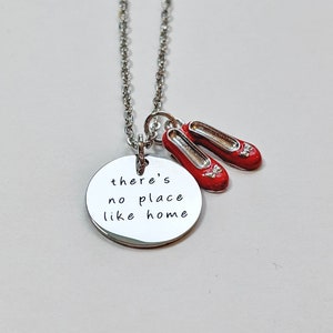 Wizard of Oz Inspired Necklace, Dorothy Inspired Necklace, Charmed Necklace