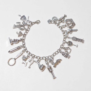 Great Mouse Detective Inspired Charm Bracelet, Disney Jewelry