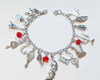 Phantom of the Opera Inspired Charm Bracelet, Musical Theatre Charm Bracelet