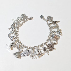 Twilight Inspired Charm Bracelet, Vampire Inspired Charm Bracelet